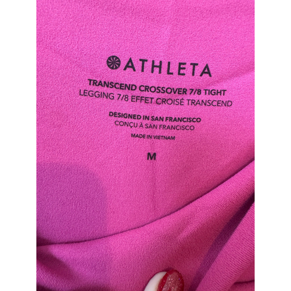Women's Athleta Leggings, M, Pink Transcendent crossover 7/8 - Picture 6 of 6